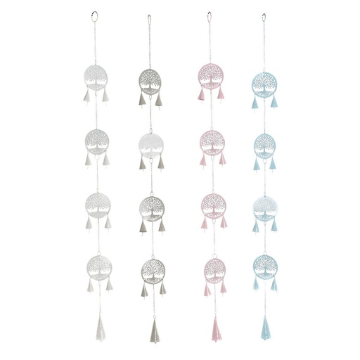 Decoración Colgante DKD Home Decor Árbol Blanco (4 Unidades)