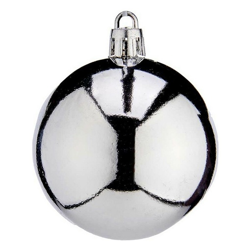 Bolas de Navidad Krist+ K1912477-3 Plateado Plástico Ø 6 cm 24 Unidades