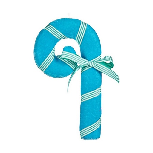Adorno Navideño Krist+ Azul Bastón 15 x 4 x 27 cm