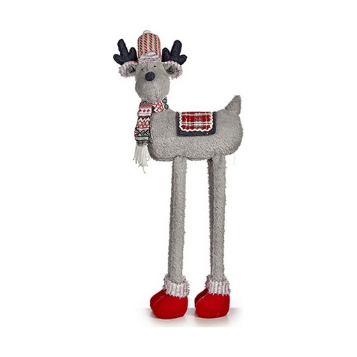 Reno de Navidad Krist+ Blanco Rojo Gris 1 m 23 x 55 x 49 cm