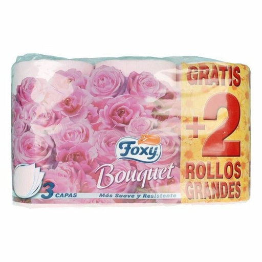 Papel Higiénico Foxy Bouquet 3 capas 6 Piezas